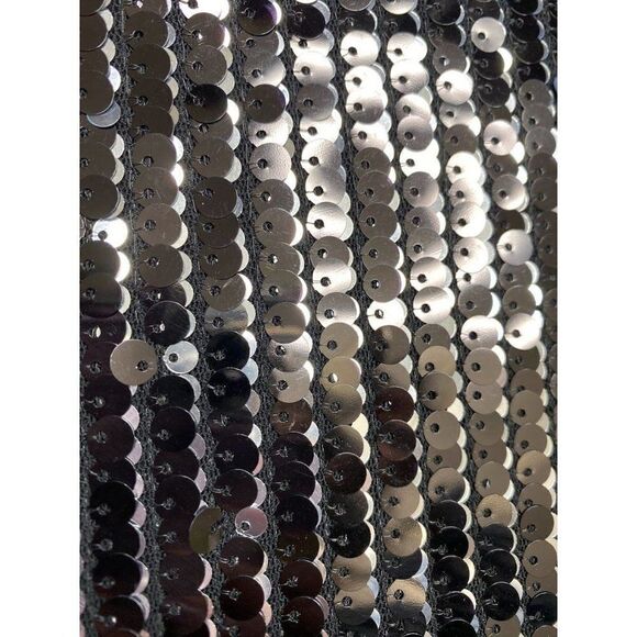 Michael Kors MK Black Sequin Cap Sleeve Top Small - Picture 3 of 6